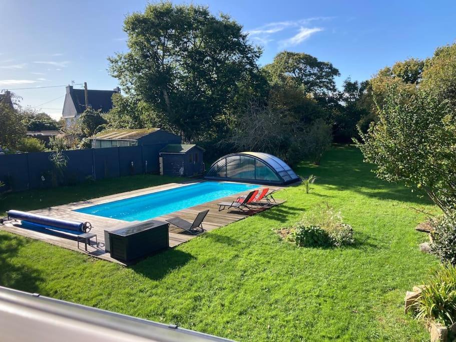 Le Gite Marie-Galante : Belle Maison D'Hotes Avec Acces Piscine En Ete Lanmeur Extérieur photo